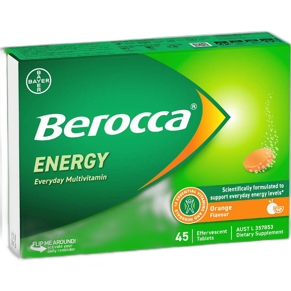 Berocca 拜耳泡腾片橘子味45粒 1