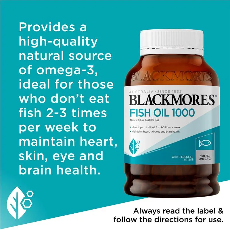 Blackmores 原味味深海鱼油 400粒 4