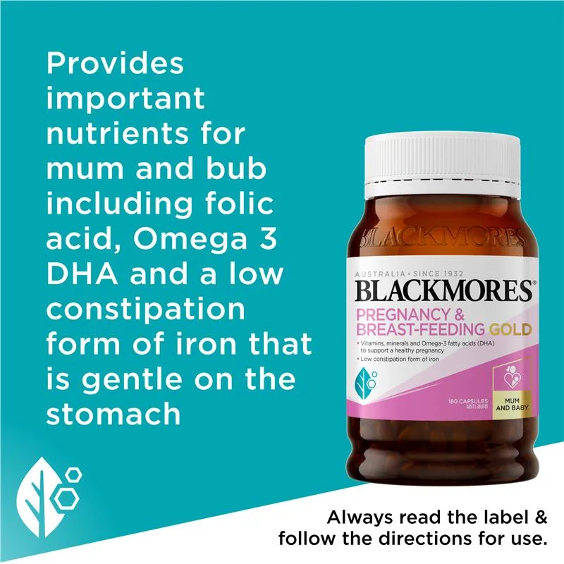 Blackmores 孕妇黄金素 180粒 4