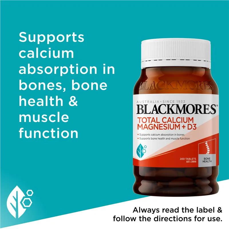 Blackmores 澳佳宝 活性钙镁片+维生素D3 200粒 4