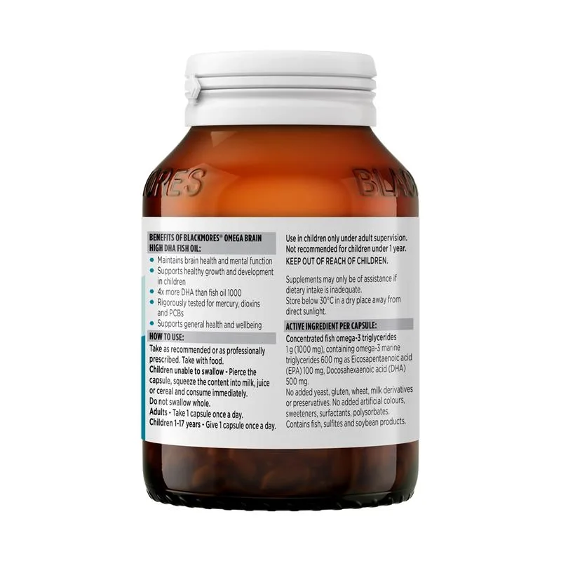 Blackmores 高浓度DHA健脑鱼油 3