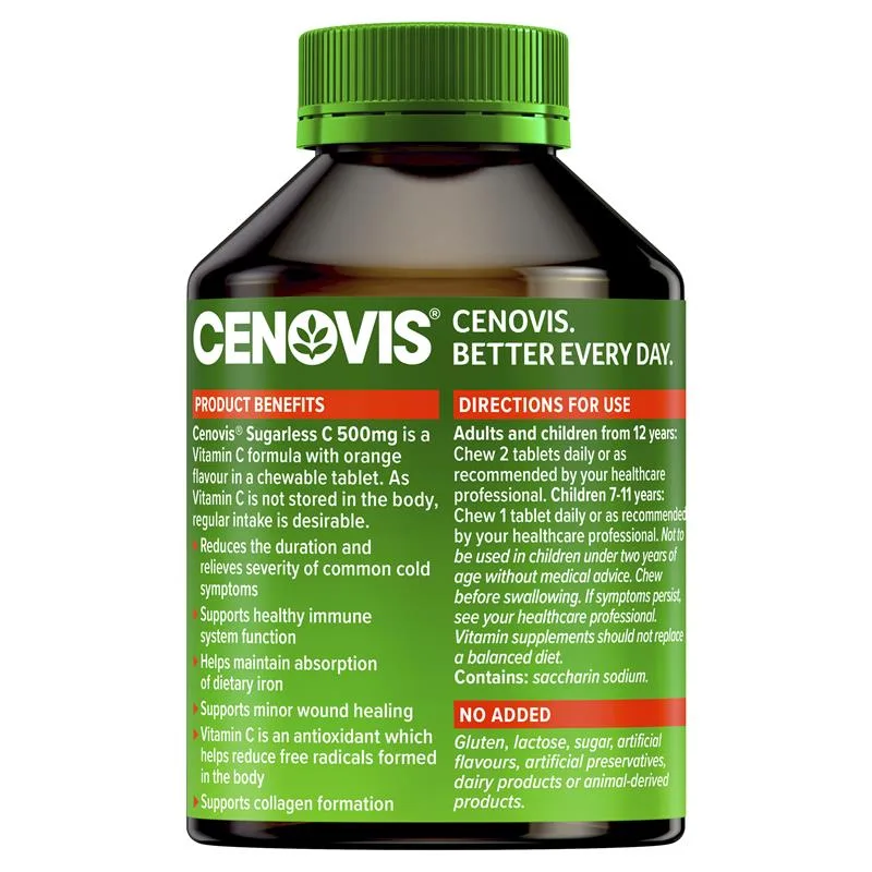Cenovis 维生素C咀嚼片 无糖型 500mg 300粒 2