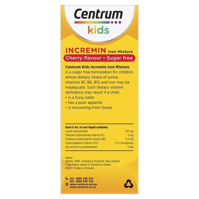Centrum 善存澳洲儿童补铁口服液改善厌食 200mL 5