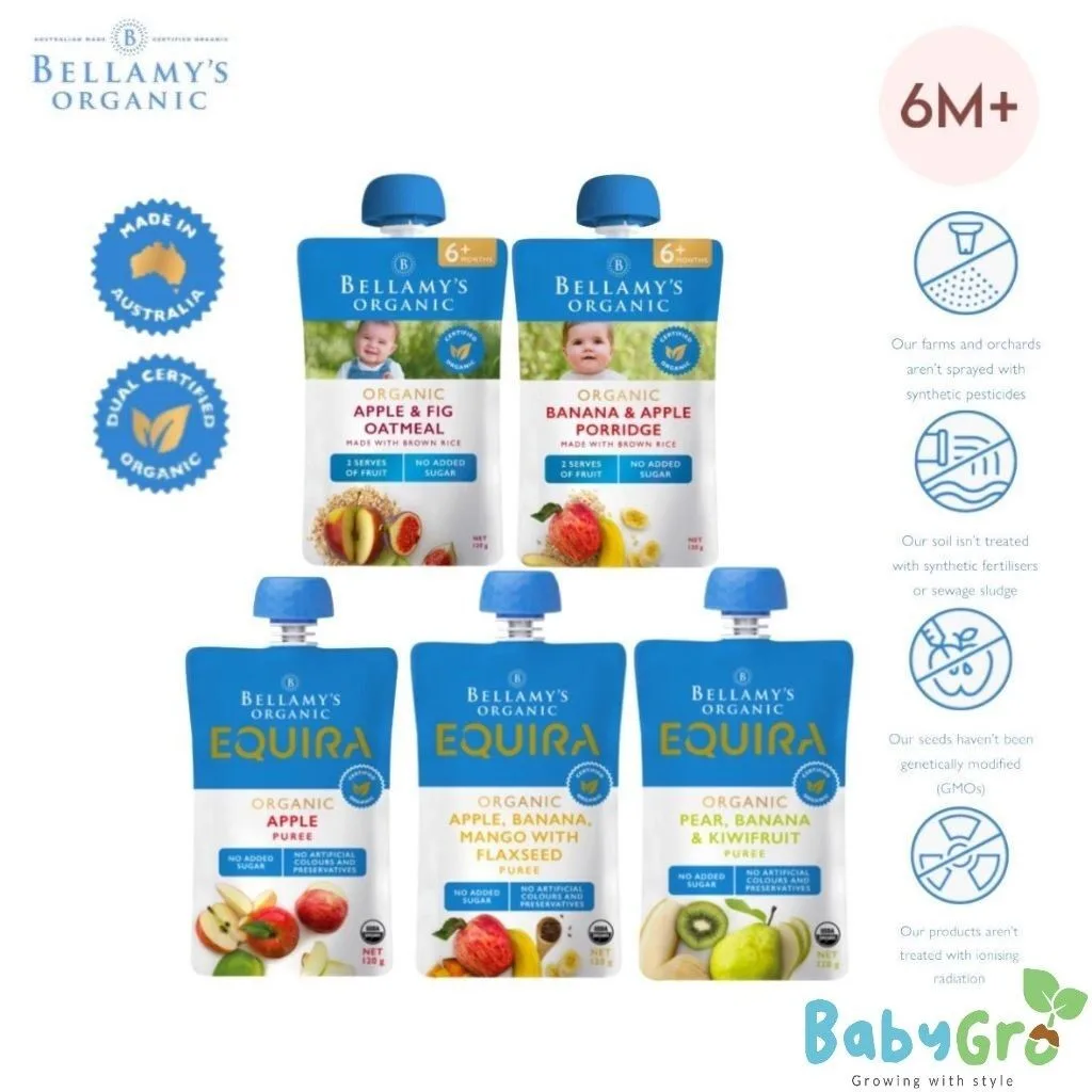 Bellamy's 贝拉米 有机 果泥 婴儿辅食 （随机发）