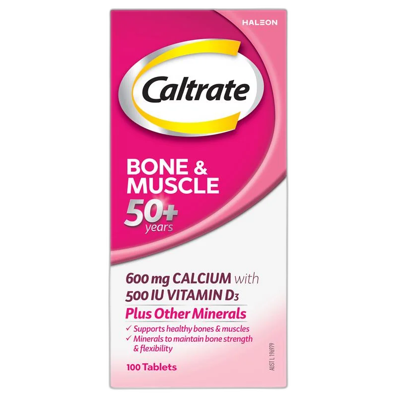 Caltrate 50+骨骼和肌肉 咀嚼片 1