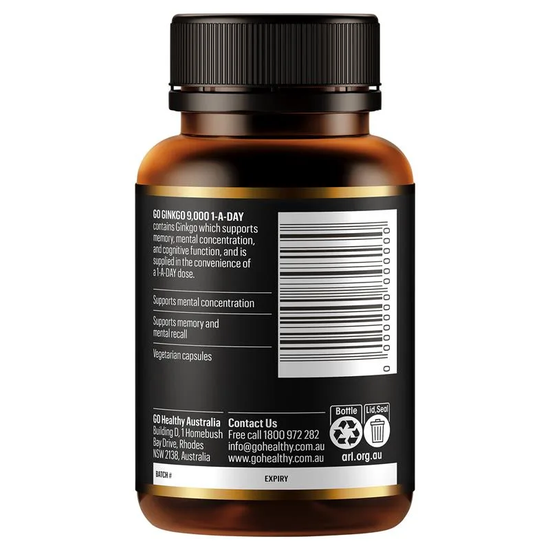 GO Healthy 高含量9000mg银杏片 2