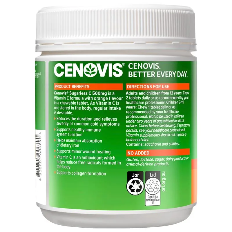 Cenovis 维生素C咀嚼片 vc无糖型 500mg 2