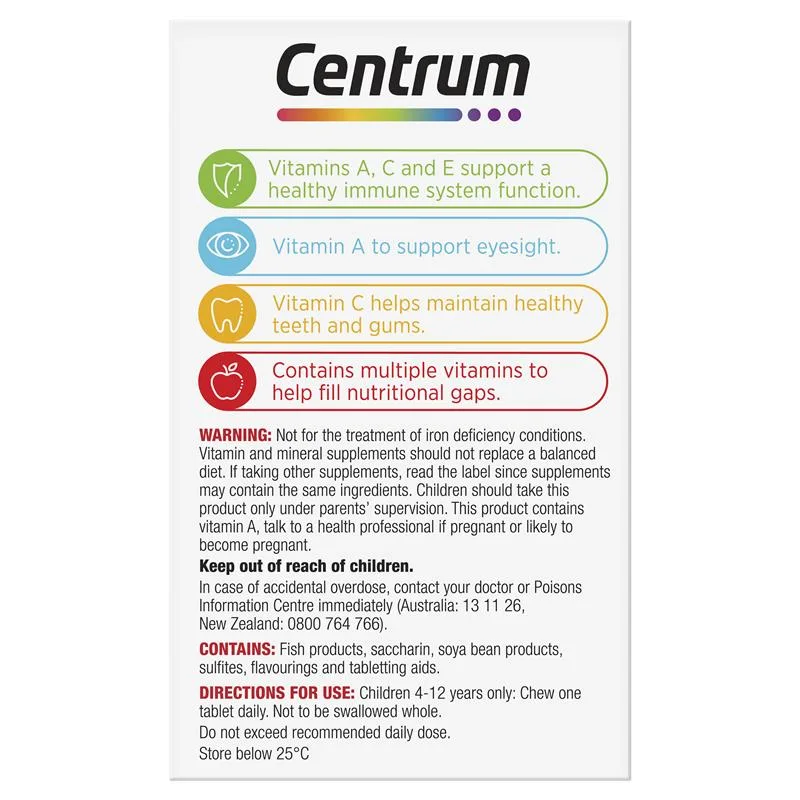 Centrum 善存儿童复合维生素草莓味咀嚼片 4