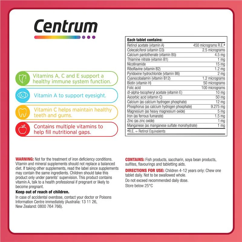 Centrum 善存儿童复合维生素草莓味咀嚼片 5