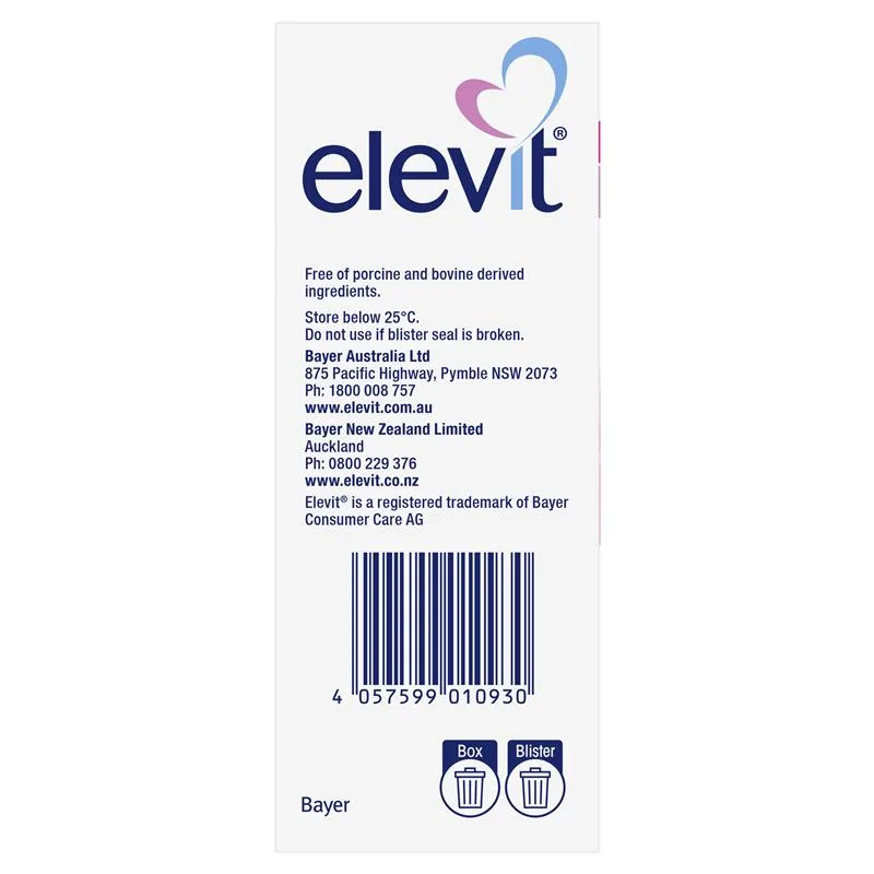 Elevit 女士爱乐维孕妇维生素含叶酸 100粒 3