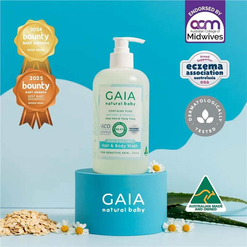 GAIA 婴儿 沐浴洗发二合一 500ml 4
