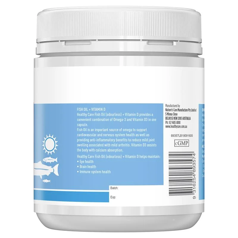 Healthy Care 鱼油+维生素D 4