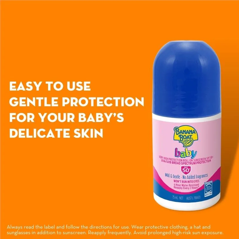 Banana Boat 香蕉船婴儿滚珠防晒霜 SPF50+ 75ml（粉色） 3