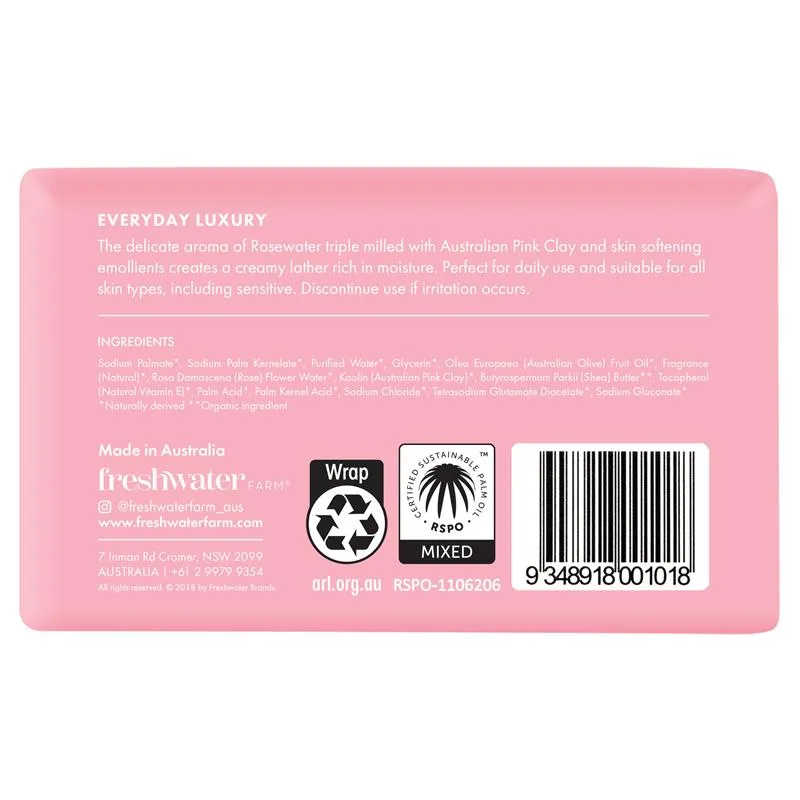 Freshwater 玫瑰水+粉红泥洁面皂 2