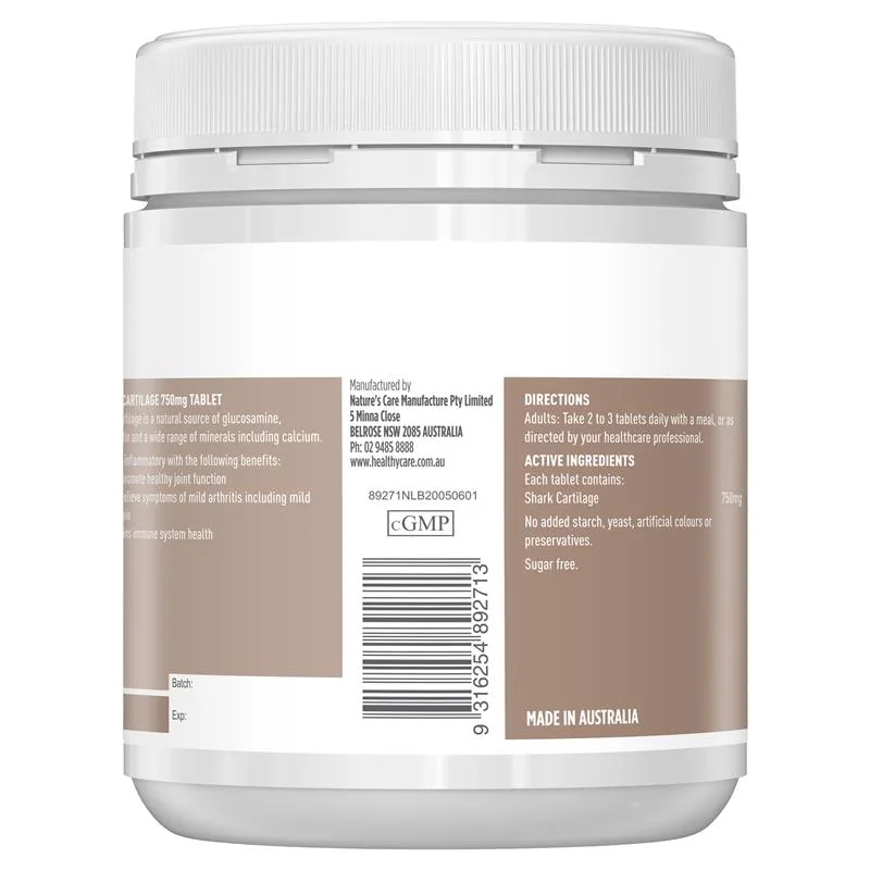 Healthy Care HC鲨鱼软骨素200粒 2