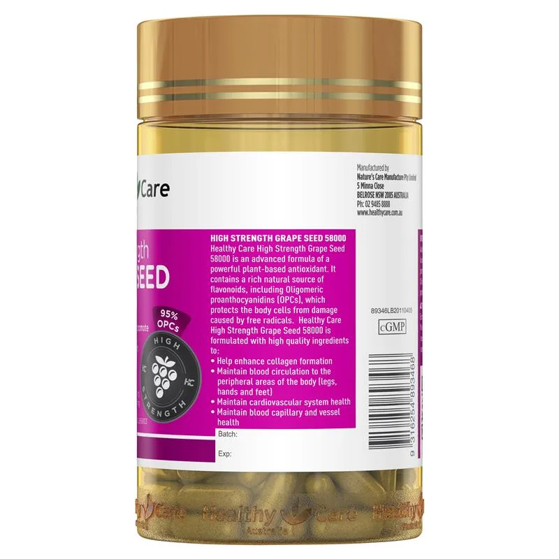 Healthy Care 加强版葡萄籽58000mg 4