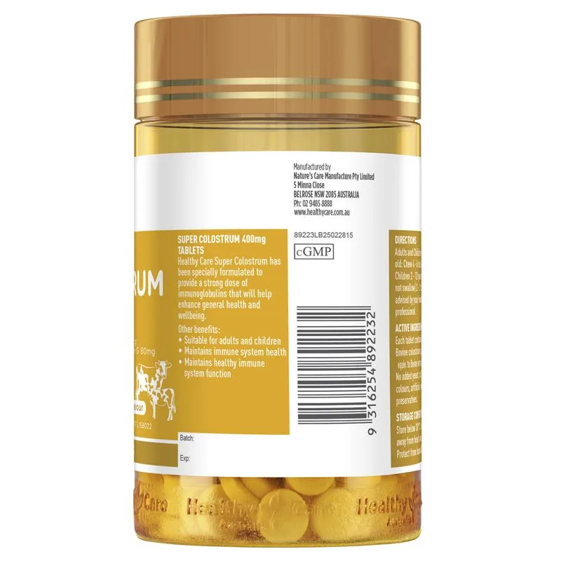 Healthy Care 牛初乳片400mg 200粒 3