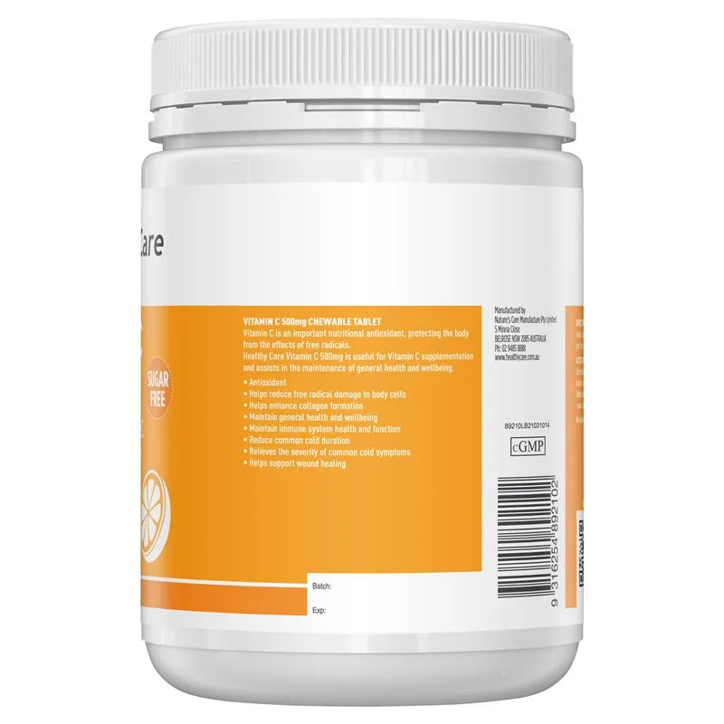 Healthy Care 维生素C咀嚼片 500粒 4