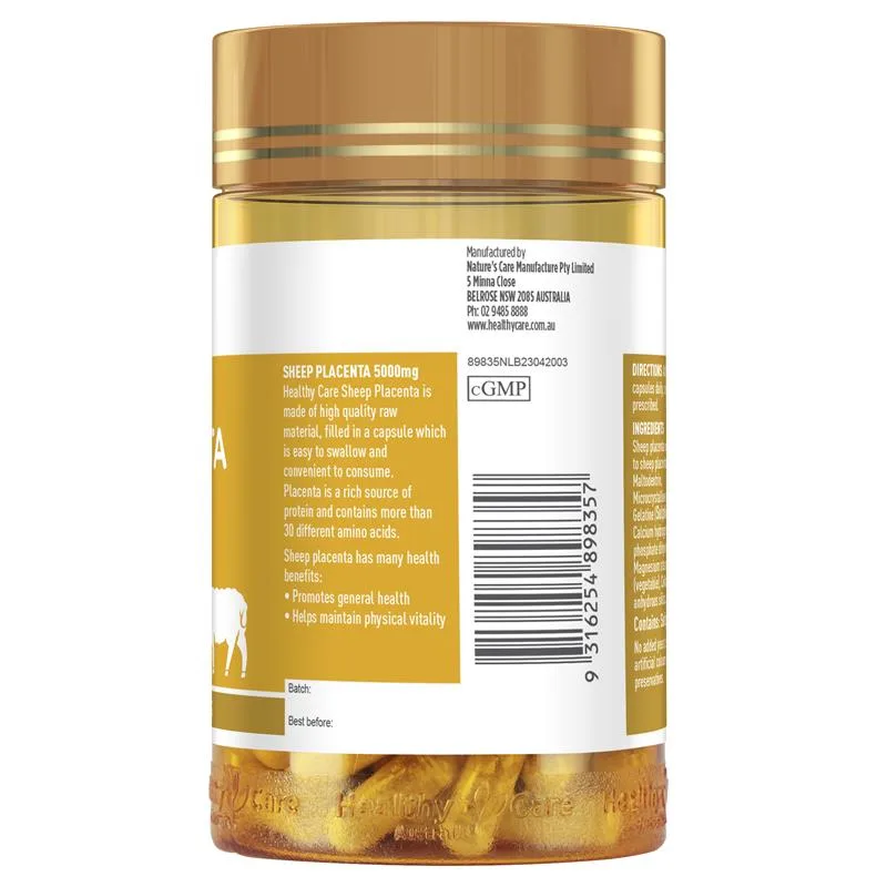 Healthy Care 羊胎素胶囊 5000mg 100粒 2