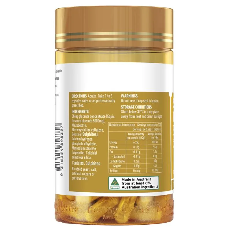 Healthy Care 羊胎素胶囊 5000mg 100粒 3