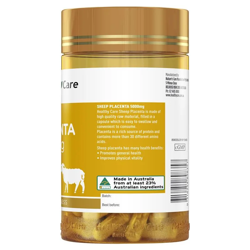 Healthy Care 羊胎素胶囊 5000mg 100粒 4