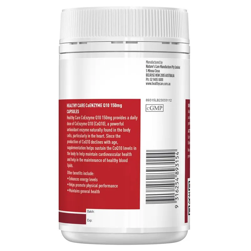 Healthy Care 辅酶Q10 150mg 100 粒 3
