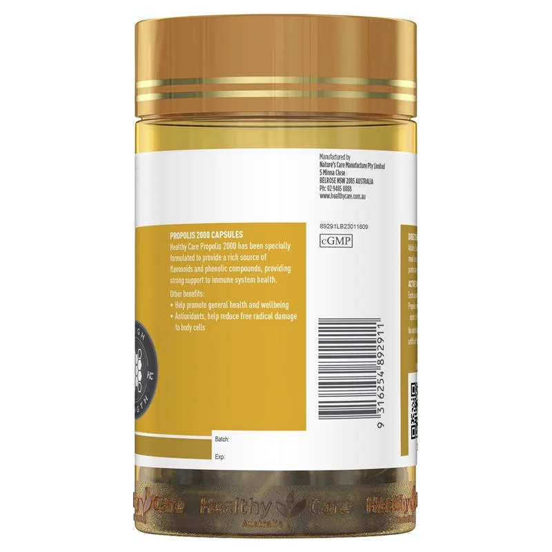 Healthy Care 黑蜂胶 2000mg 200粒 3