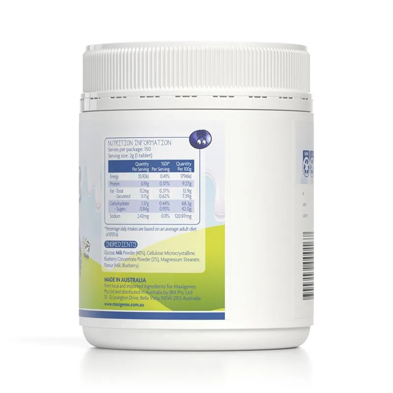 Maxigenes 美可卓蓝莓味奶片护眼补钙 150粒 3