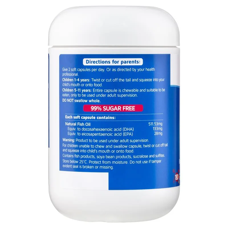 Nature's Way Kids Smart 儿童三色鱼油 180粒 2