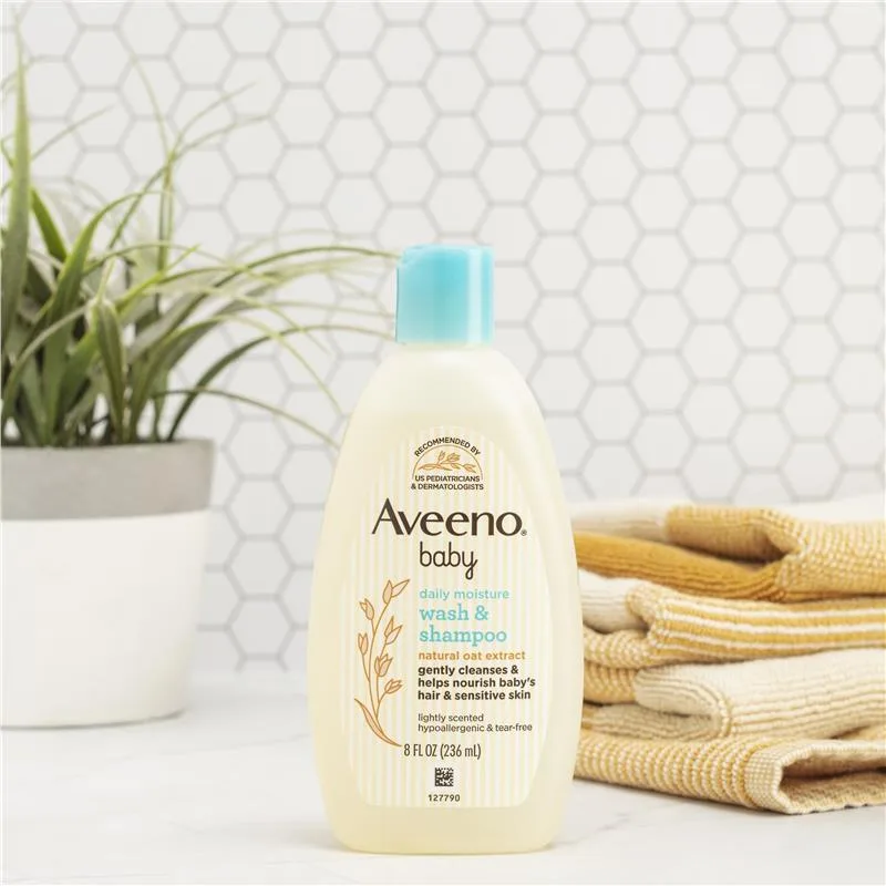 Aveeno 纯天然燕麦婴儿身体洗发水两用 236ml 3