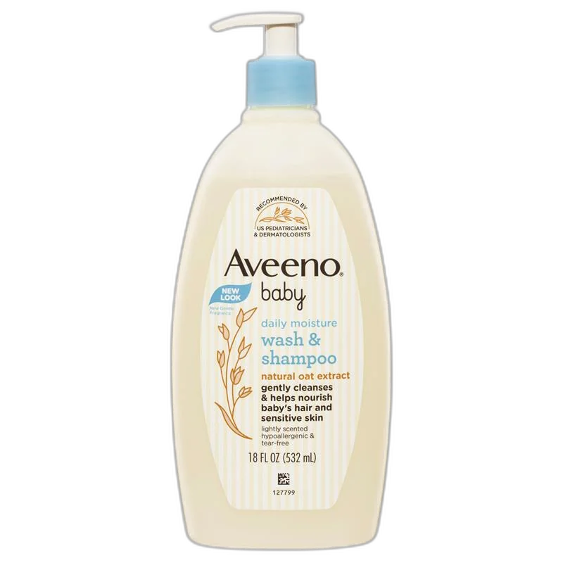 Aveeno 纯天然燕麦婴儿身体洗发水两用532ml 1