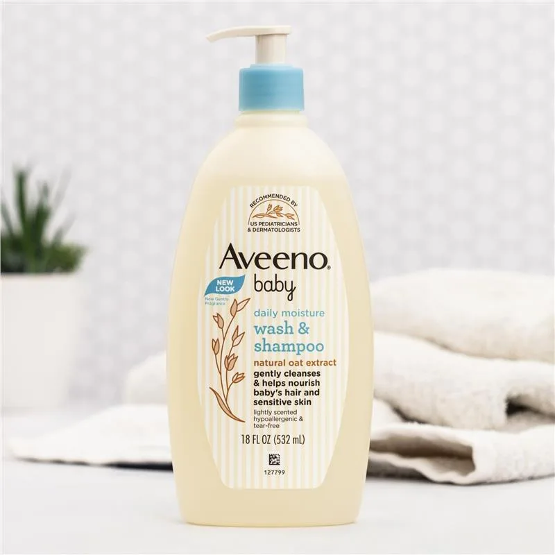 Aveeno 纯天然燕麦婴儿身体洗发水两用532ml 3