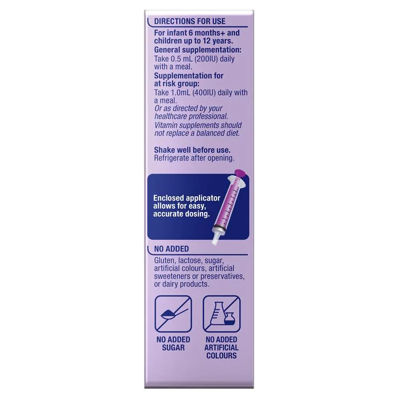 Ostelin Kids Vitamin D Liquid 儿童维生素D滴剂 20ml 4