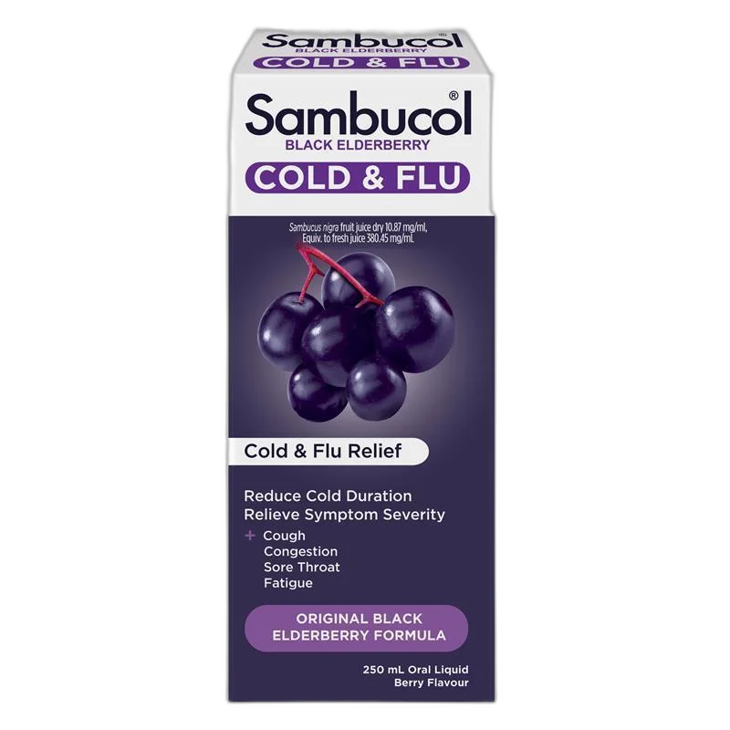Sambucol 小黑果成人感冒糖浆 1