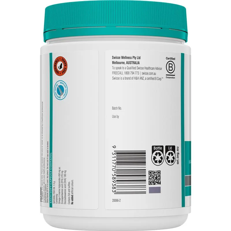 Swisse 无腥鱼油1000mg 3