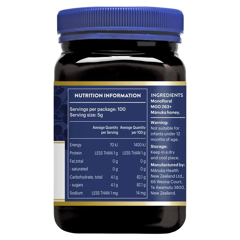 Manuka Health 麦卢卡蜂蜜MGO263+500克装 4
