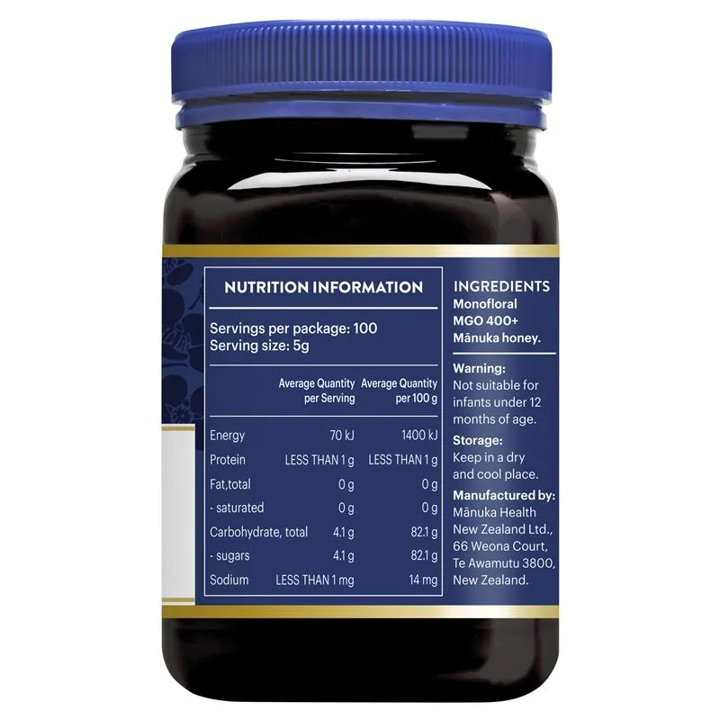 Manuka Health 麦卢卡蜂蜜MGO400+500克装 4
