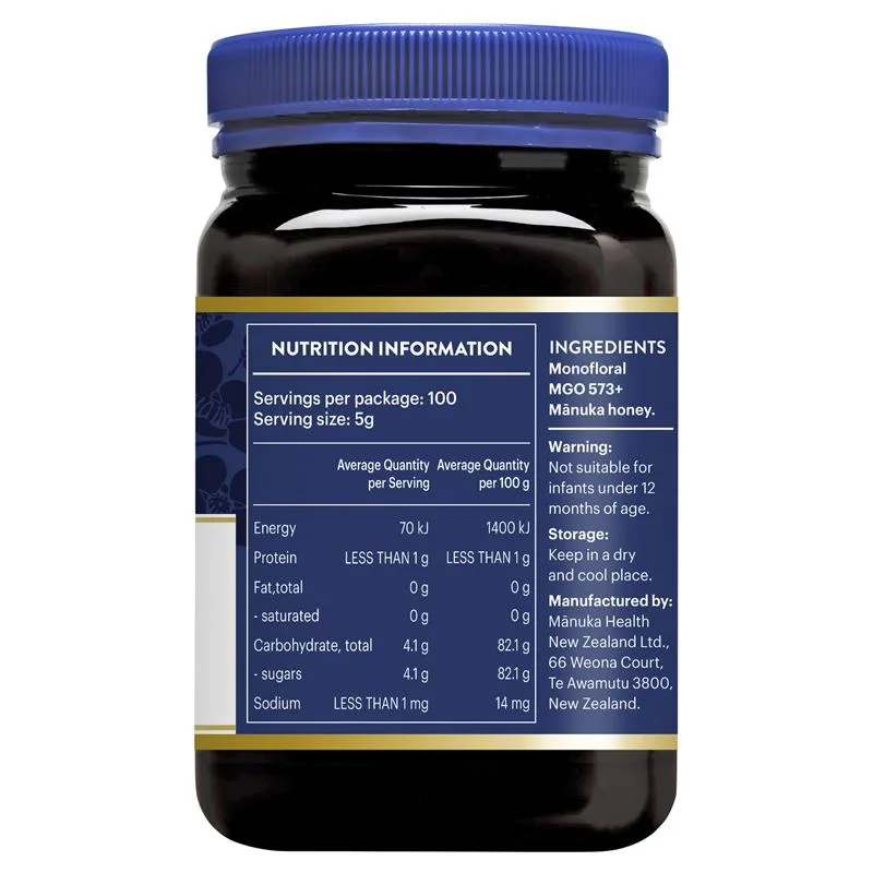 Manuka Health 麦卢卡蜂蜜MGO573+500克装 4
