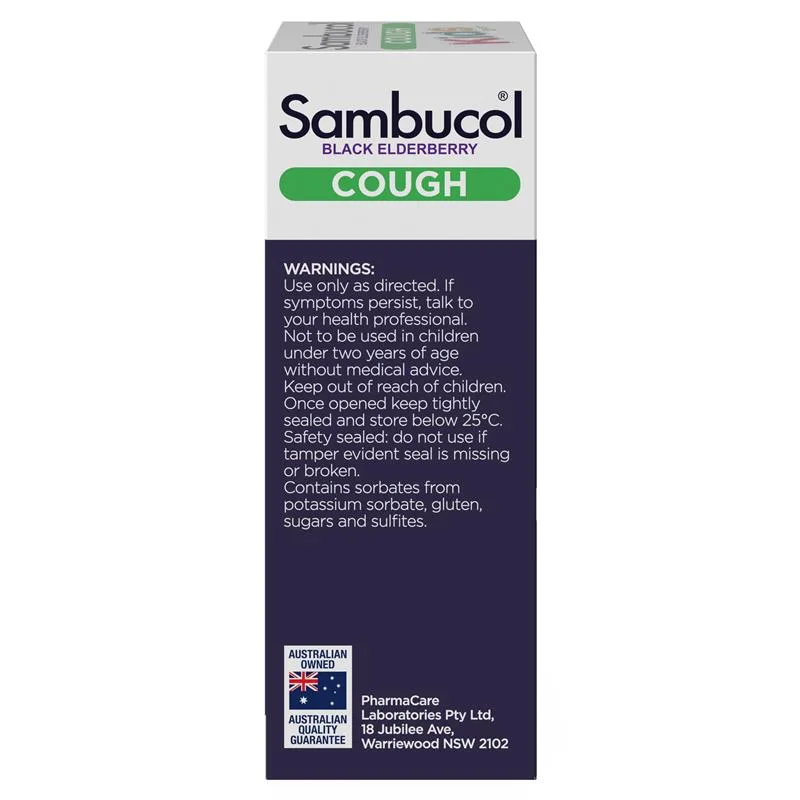 Sambucol 小黑果黑接骨木儿童止咳糖浆 3