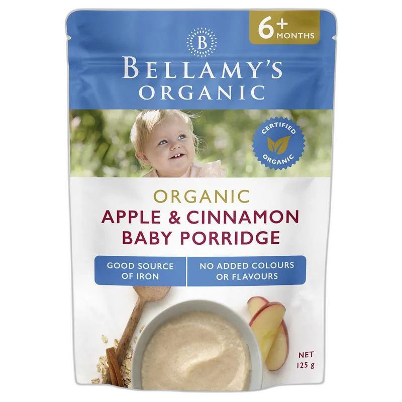 Bellamy's 贝拉米 米糊6+ 苹果肉桂味 125g