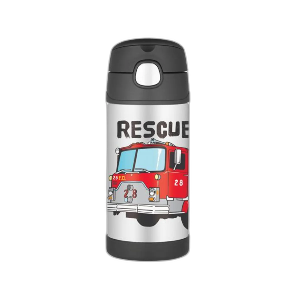 Thermos F39儿童水杯消防车黑色355毫升