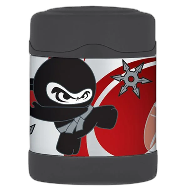 Thermos 儿童食物杯忍者黑色290毫升