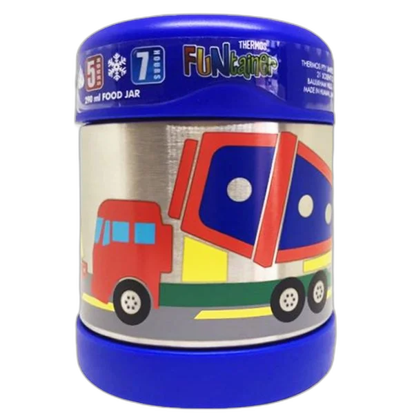 Thermos 儿童食物杯汽车蓝色290毫升